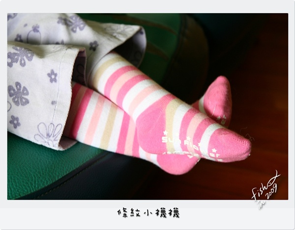 [女子]條紋小襪襪